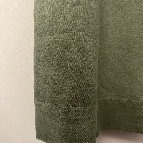Briggs Women's Linen Blend Sleeveless Dress, Olive Green, Large - Picture 8 of 16
